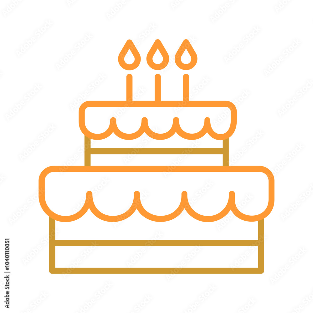 Birthday Cake Vector Icon Birthday Cake Vector Icon