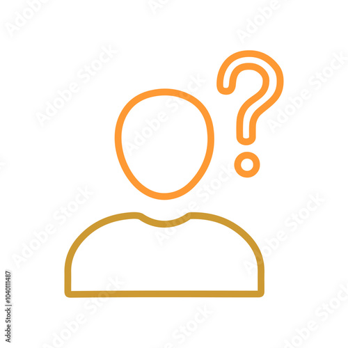 Confused Person Vector Icon