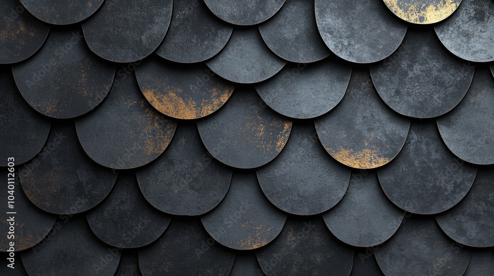 Geometric Scales Pattern in Black and Charcoal Grey, intricate design, modern aesthetic, seamless texture, bold monochrome contrast Geometric Scales Pattern in Black and Charcoal Grey, intricate design, modern aesthetic, seamless texture, bold monochrome contrast