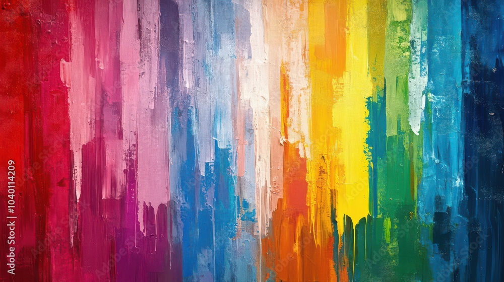 Fototapeta premium Vibrant Abstract Colorful Vertical Stripes Artwork