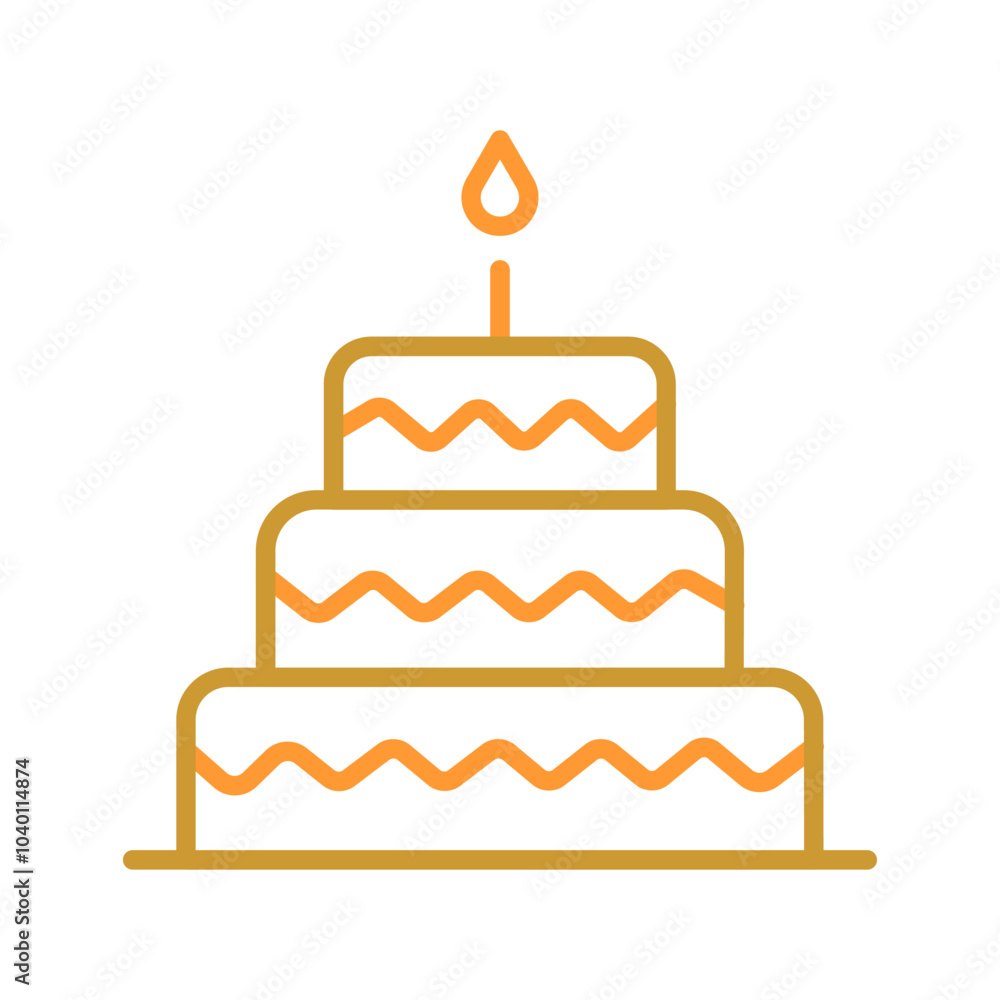 Cake Topper Vector Icon Cake Topper Vector Icon