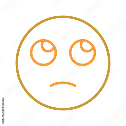 Face with Rolling Eyes Vector Icon