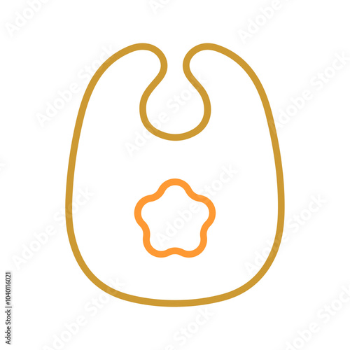 Cute Bibs Vector Icon