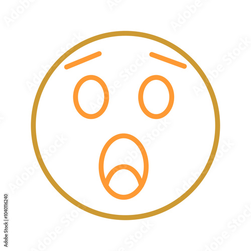 Astonished Face Vector Icon