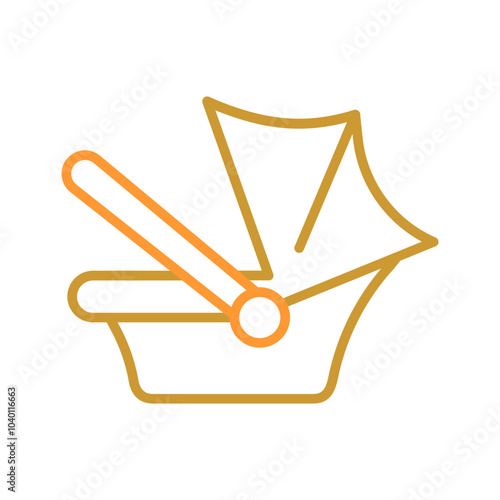 Car Seat Safety Vector Icon