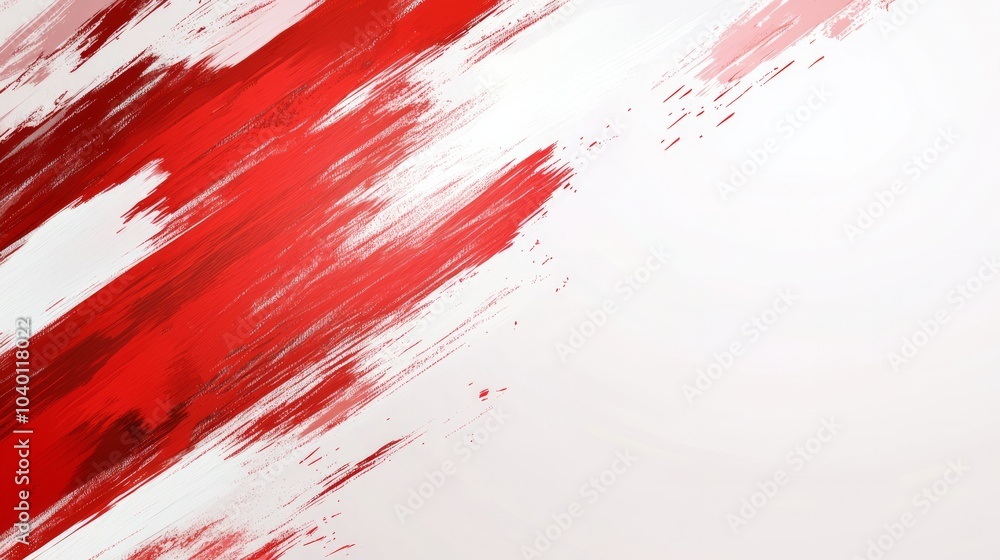 red and white background with brush strokes, red and white background with brush strokes,