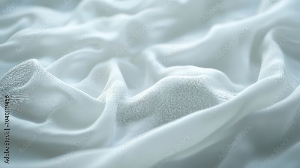 Obraz premium Soft White Fabric Drapery Textures