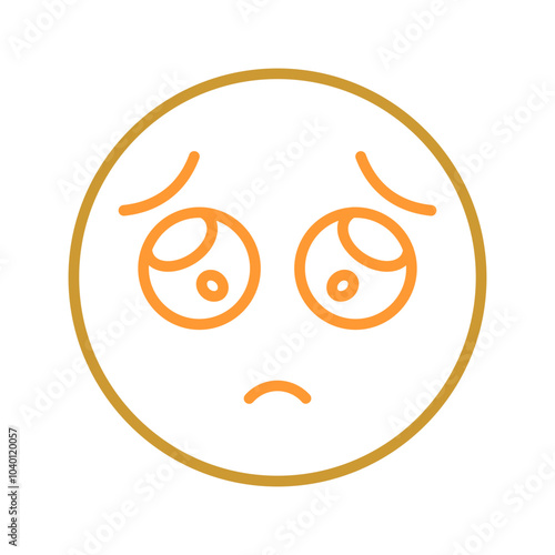 Pleading Face Vector Icon
