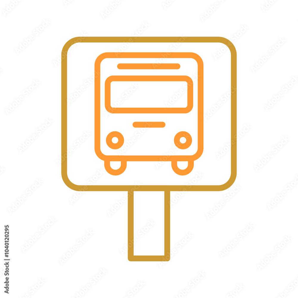 Bus Stop Vector Icon Bus Stop Vector Icon