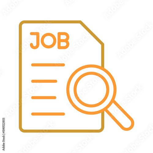 Job Search Vector Icon