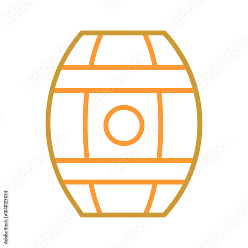Wine Barrels Vector Icon