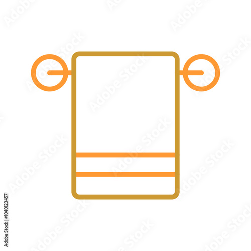 Bath Towels Vector Icon