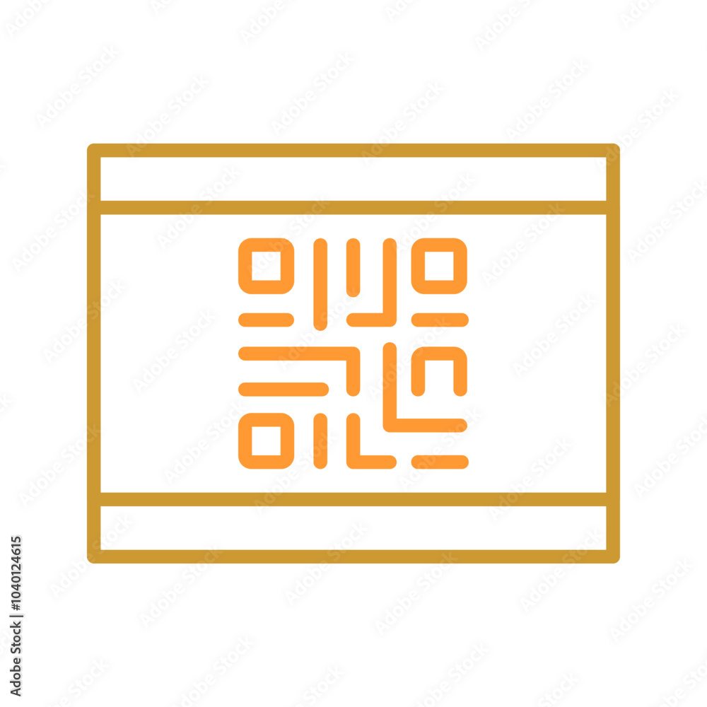 QR Code Business Card Vector Icon QR Code Business Card Vector Icon
