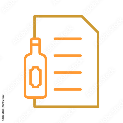 Wine Tasting Notes Vector Icon