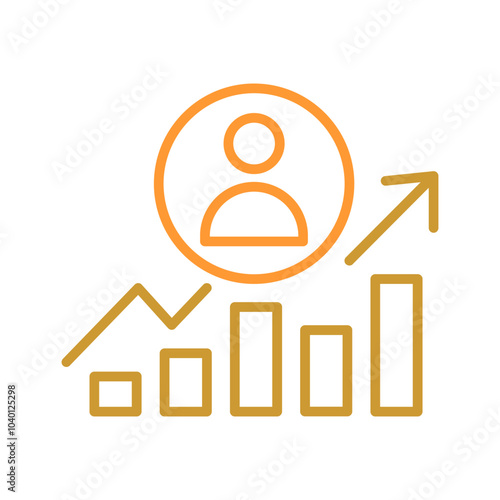 Career Growth Vector Icon