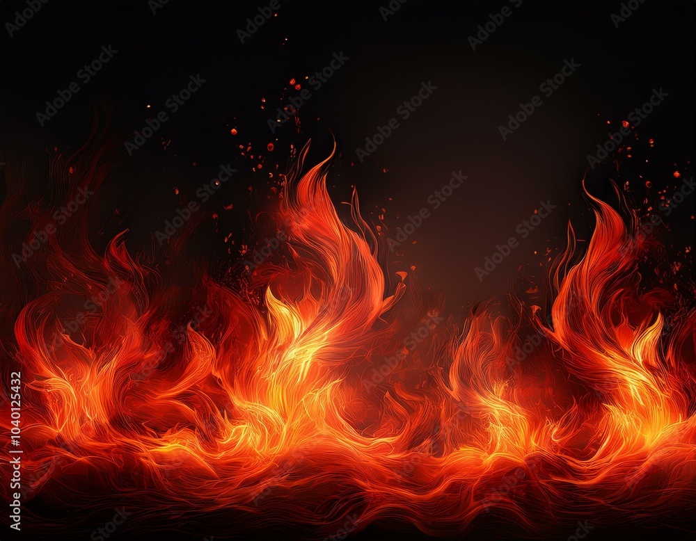 fiery inferno glow red and orange flames at the bottom of the image isolated on a black background creating a dramatic and intense fiery inferno glow fiery inferno glow red and orange flames at the bottom of the image isolated on a black background creating a dramatic and intense fiery inferno glow