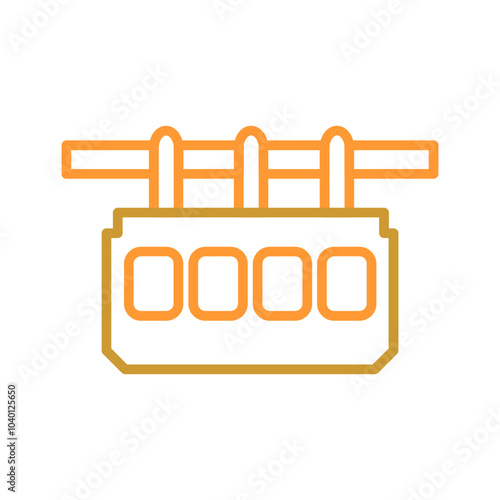 Suspension Railway Vector Icon