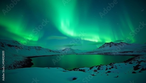  Enchanting Aurora Borealis over a serene lake