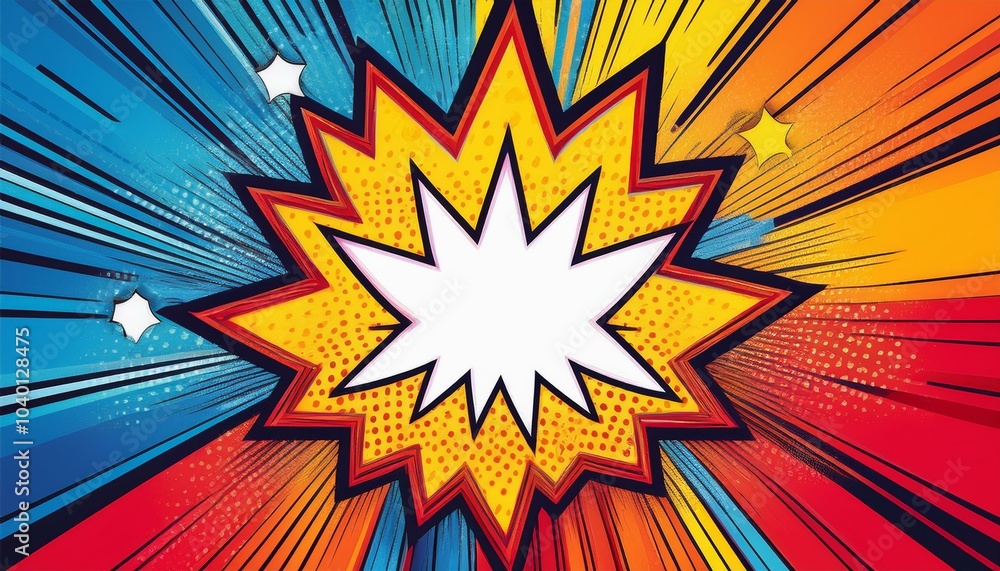 Fototapeta premium playful pop art background featuring pow bold patterns dynamic visuals colorful 