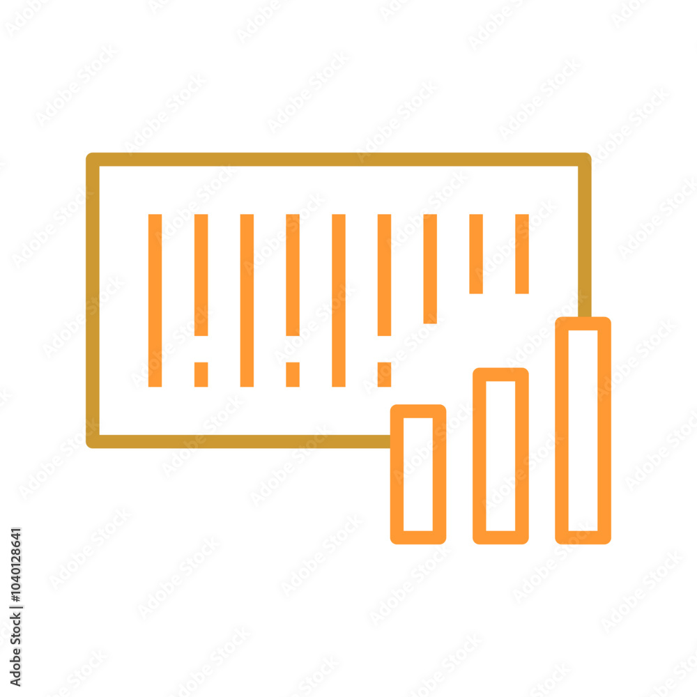 Barcode Analytics Vector Icon Barcode Analytics Vector Icon