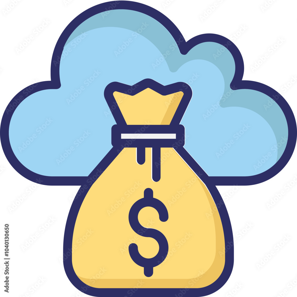 Cloud vector icon with an isolated backround Cloud vector icon with an isolated backround