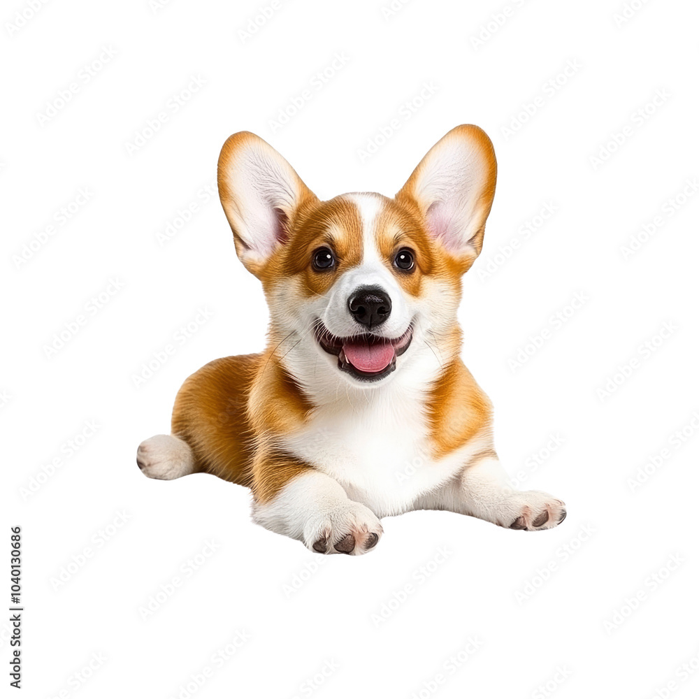 Adorable Smiling Pembroke Welsh Corgi Puppy Adorable Smiling Pembroke Welsh Corgi Puppy