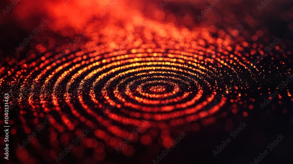 Abstract Red and Black Circular Pattern Abstract Red and Black Circular Pattern
