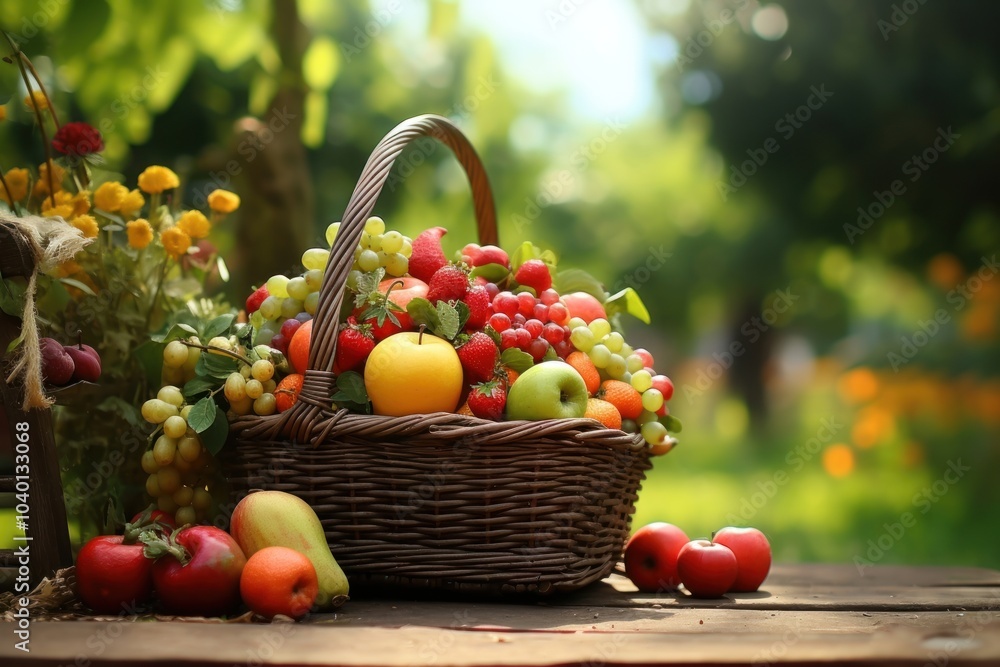 Fruit basket fruit organic plant. Fruit basket fruit organic plant.