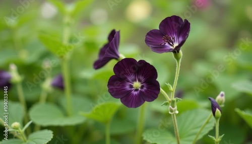  Vibrant purple flowers in bloom