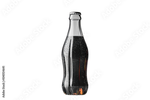Obraz na płótnie Grey soda bottle isolated on transparent background, png file, no background png file w salonie