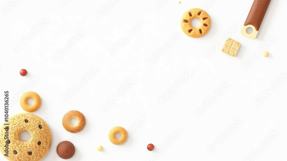 Fototapeta premium Sweet Treats Scattered