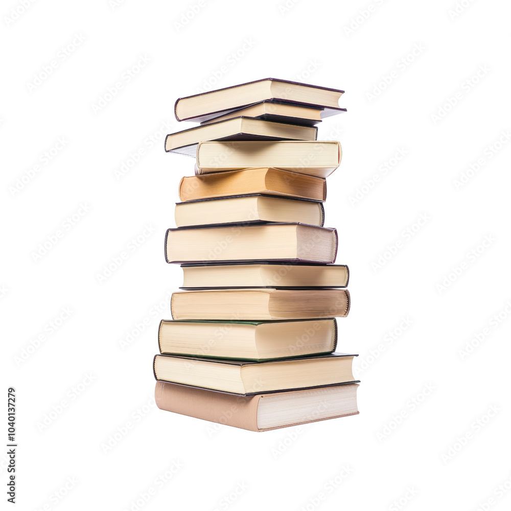 Stack of Books Isolated on White Background Stack of Books Isolated on White Background