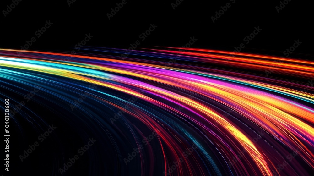 colored speed impact lines on dark background colored speed impact lines on dark background