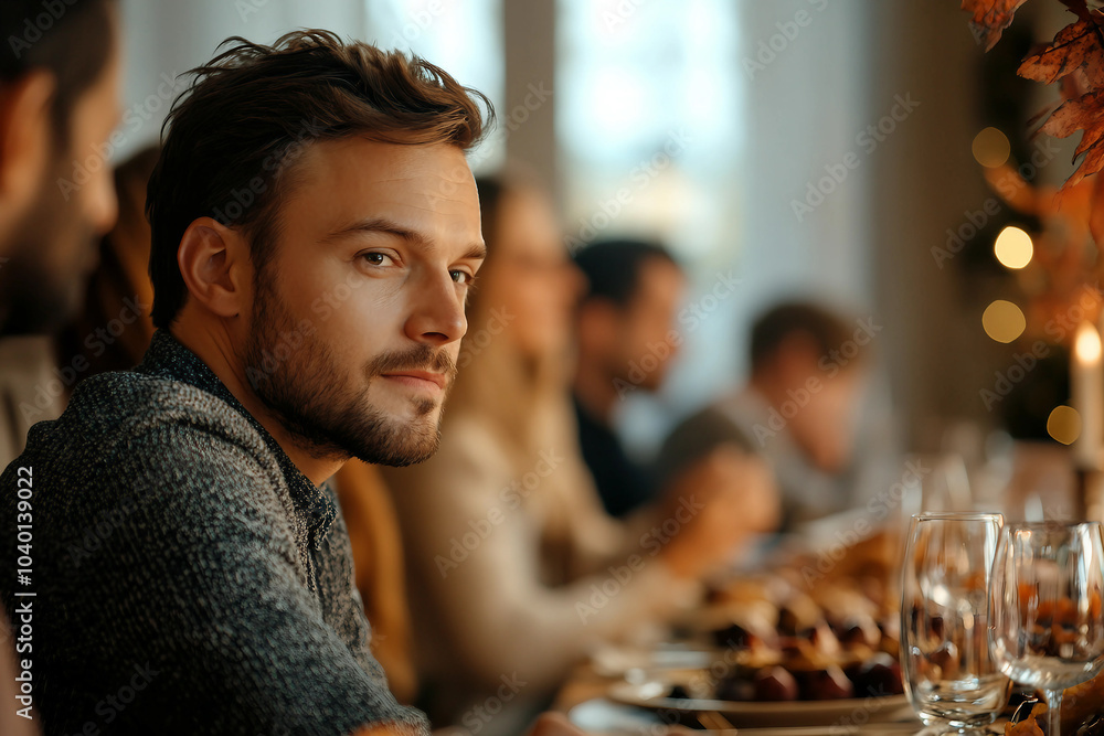 Happy bug full family celebrating thanksgiving together having best bonding time, Generative AI Happy bug full family celebrating thanksgiving together having best bonding time, Generative AI