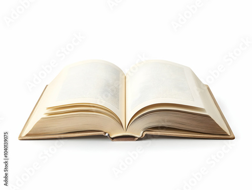 Flat Plain White Open Book Concept Wide Shot Panning Camera Blank Pages Ample Copy Space for Janeiro Branco Self Expression Messaging Simple Flat Vector Illustration Smart Business Tone