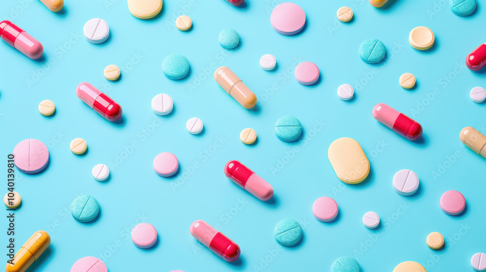 Colorful pills and medical capsules background. Colorful pills and medical capsules background.