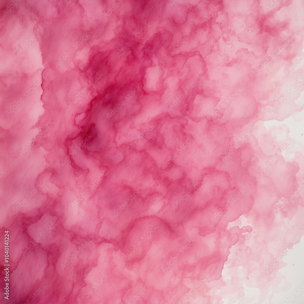 A pink watercolor stain fades into white A pink watercolor stain fades into white