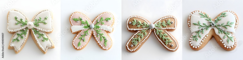 Adorable Gingerbread Bows with Edible Decorative Balls Adorable Gingerbread Bows with Edible Decorative Balls