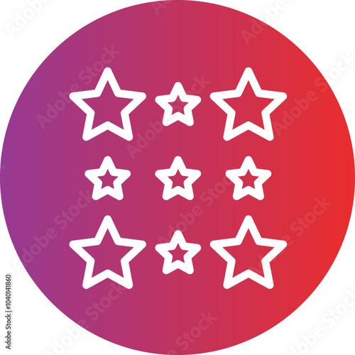 Stars vector icon style