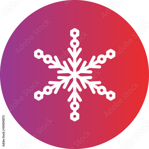 Snowflake vector icon style