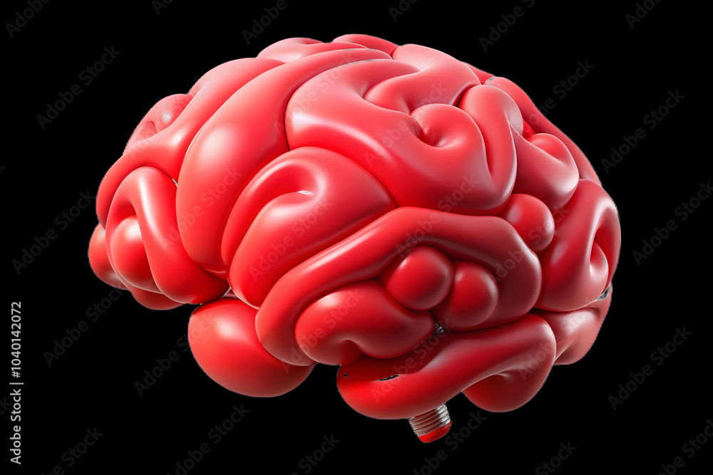 Plain Red Background Abstract Brain Design Concept AI Business Intelligence Attention Grabbing Advertisement Stock Photo Plain Red Background Abstract Brain Design Concept AI Business Intelligence Attention Grabbing Advertisement Stock Photo