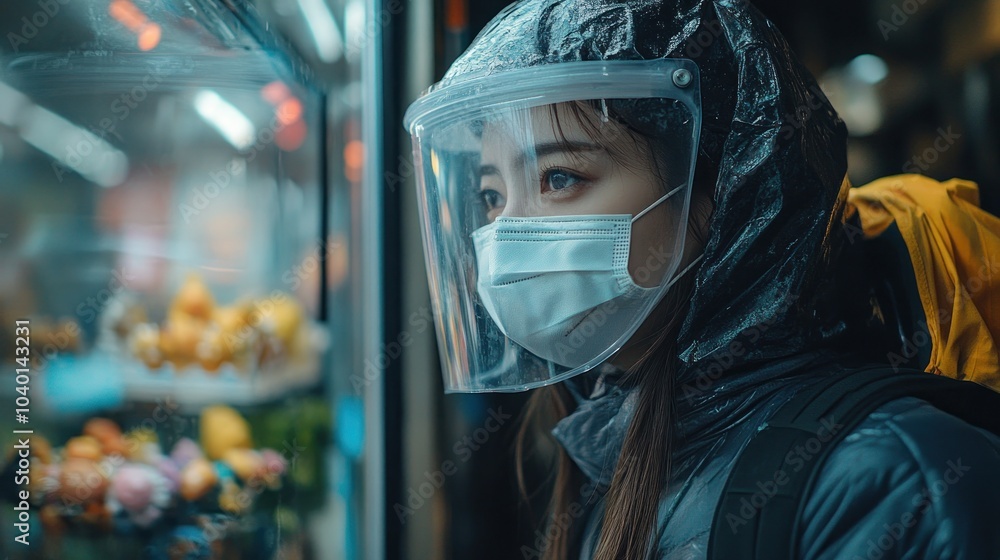Woman in Protective Gear Woman in Protective Gear