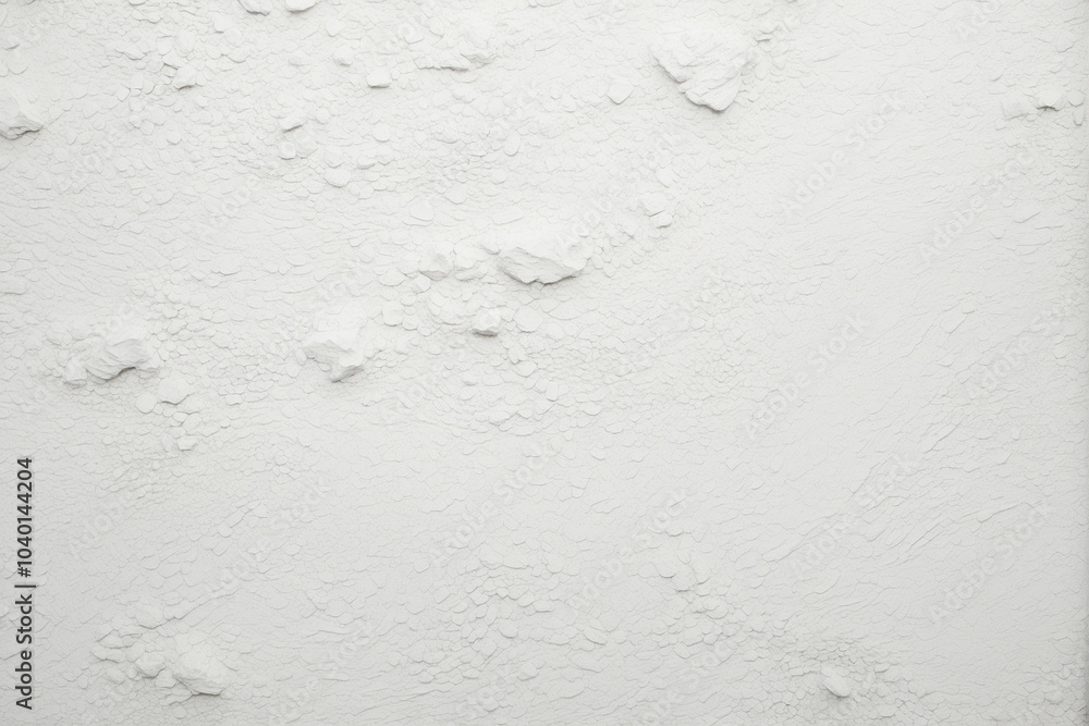 Fototapeta premium White textured filler plaster facade background, copy space