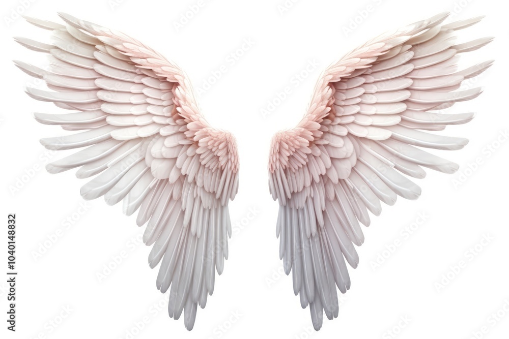 Angel wing bird white background. Angel wing bird white background.