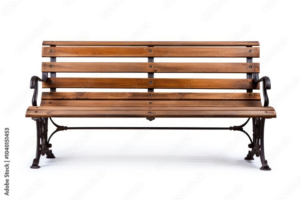 Wooden Bench bench furniture white background. Wooden Bench bench furniture white background.