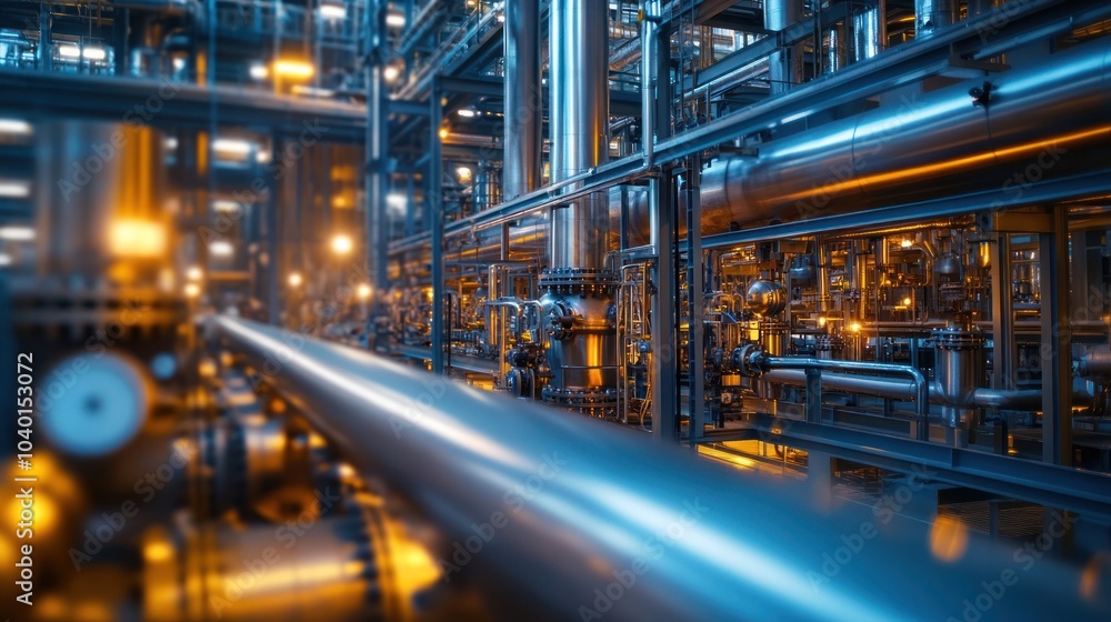 Fototapeta premium Industrial Piping Network