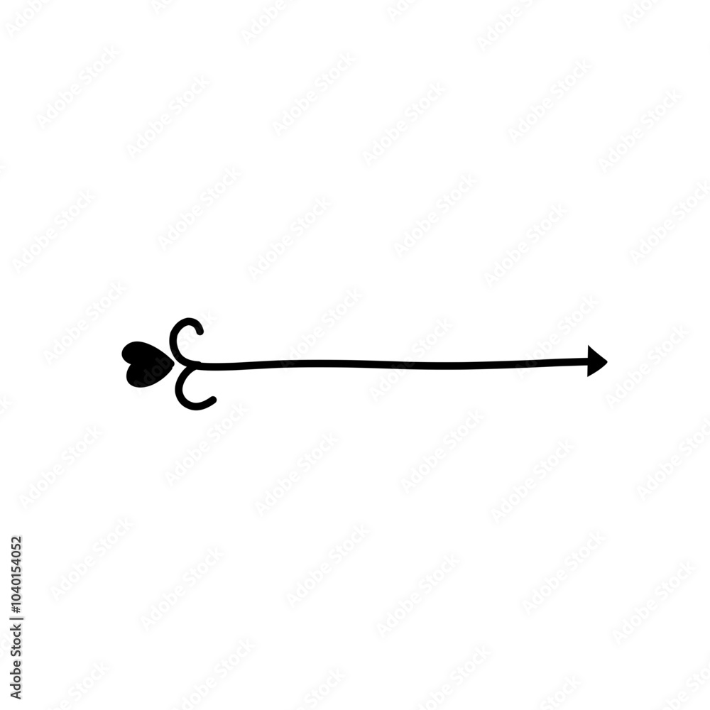 valentine heart arrow icon