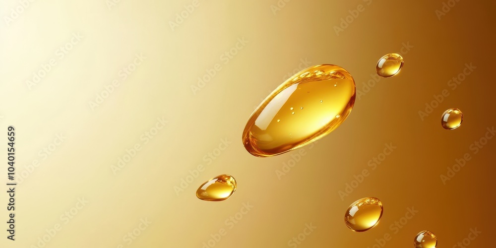 Liquid gold drip, isolated on a soft gradient background. Liquid gold drip, isolated on a soft gradient background.