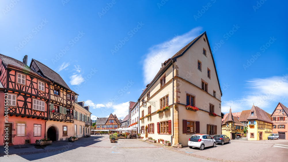 Obraz premium Altstadt, Eguisheim, Frankreich