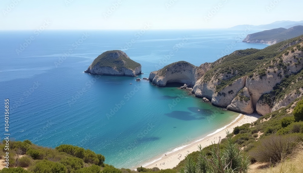 Paradise Found A serene beach cove with stunning cliffs and crystalclear waters Paradise Found A serene beach cove with stunning cliffs and crystalclear waters